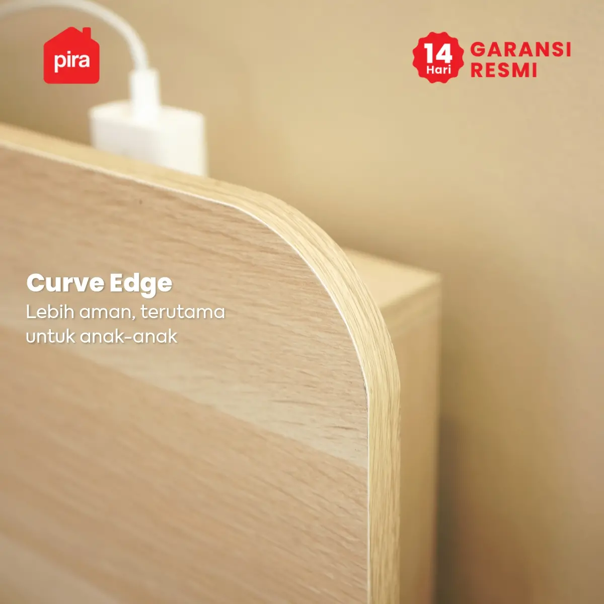 PIRA -  LUTA HB160 HEADBOARD KASUR / SANDARAN KASUR / DIPAN / DIPAN TEMPAT TIDUR warna PRO OAK - PIRA - foto 5