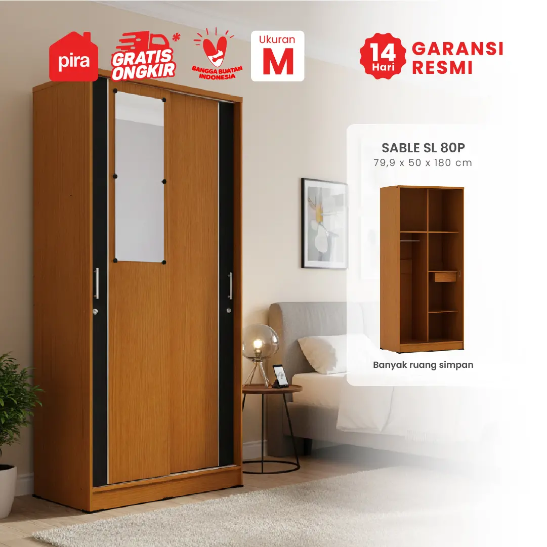 SABLE SL 80P warna RIVER TEAK - BLACK - METROPOLIS - foto 1