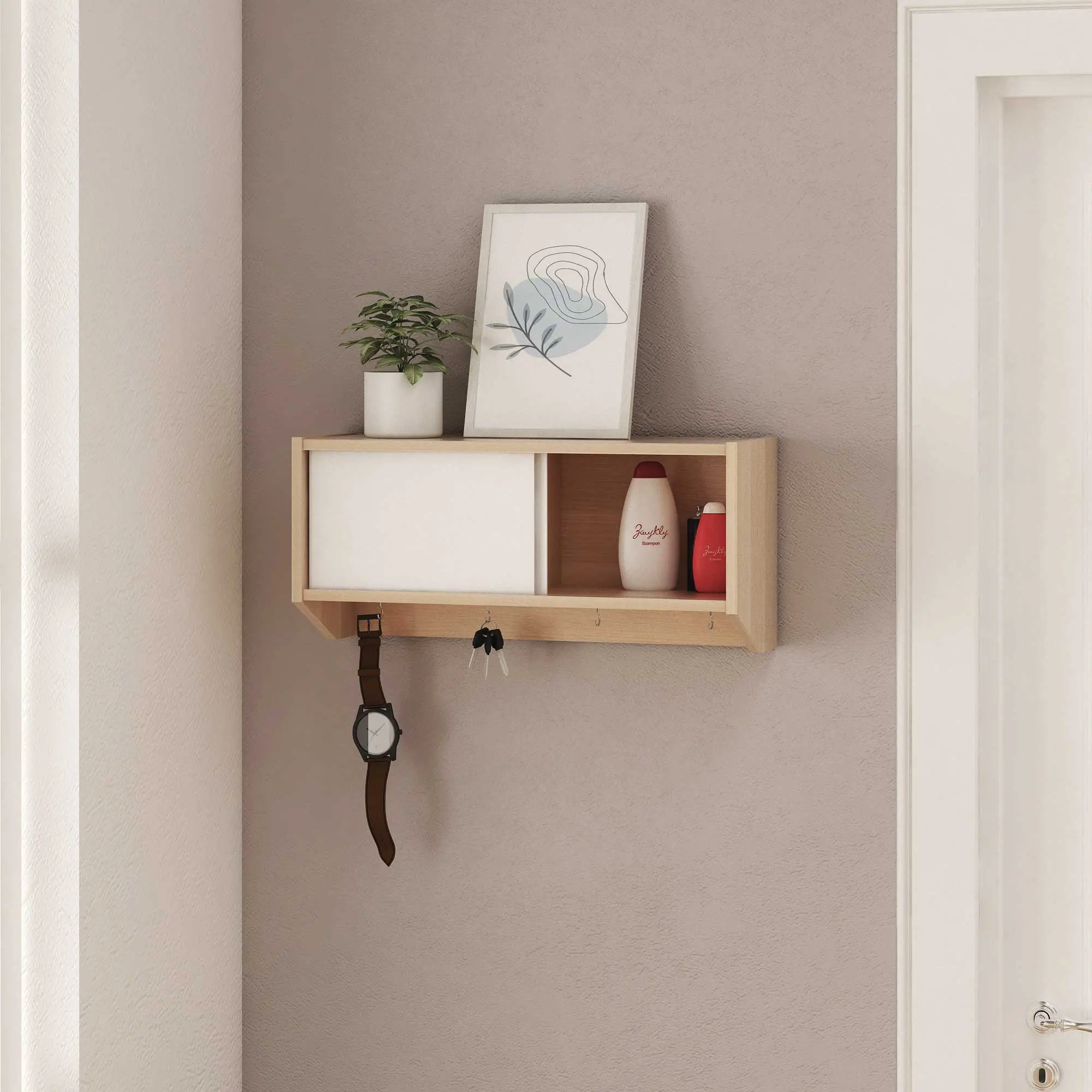 PIRA OX - RAGNAR WS RAK DINDING / RAK AKSESORIS warna PRO OAK - WHITE SM - PIRA OX - foto 8