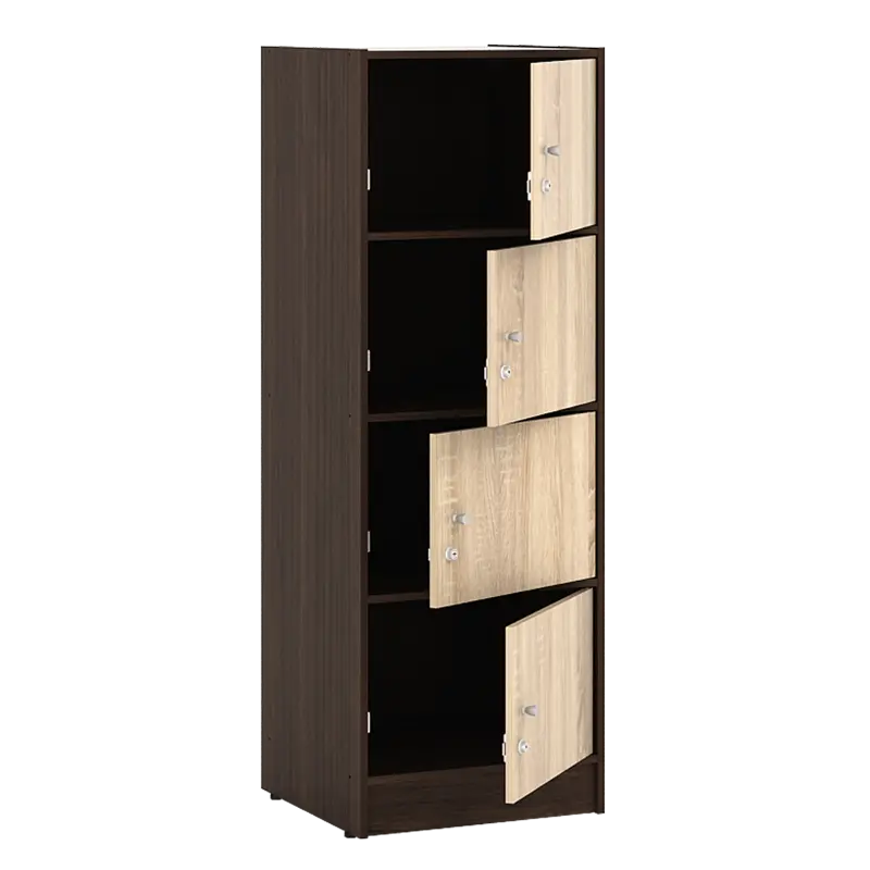 PIRA METROPOLIS - ALBA RSG 4 TS RAK SERBAGUNA / LEMARI SUSUN warna AMERICAN WALNUT - SONOMA OAK - METROPOLIS - foto 4