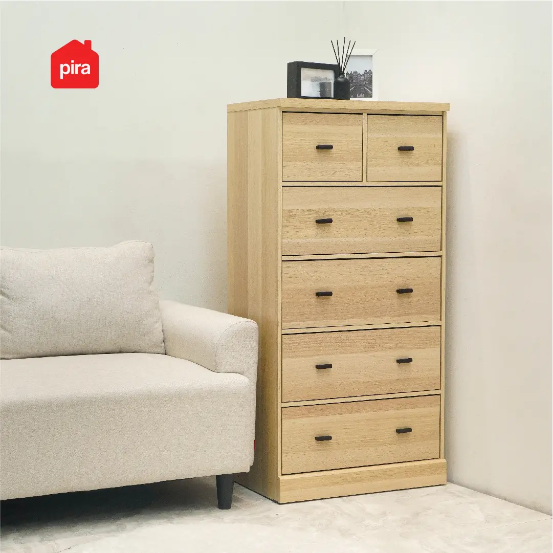 PIRA METROPOLIS - YORK CH4+2 LEMARI LACI / LEMARI SUSUN / DRAWER warna PRO OAK - PIRA METROPOLIS - foto 5