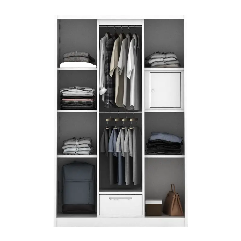 PIRA - KELSEY 3A SSL MWD LEMARI PAKAIAN BESI 3 PINTU SLIDING / PINTU GESER warna WHITE - PIRA - foto 6