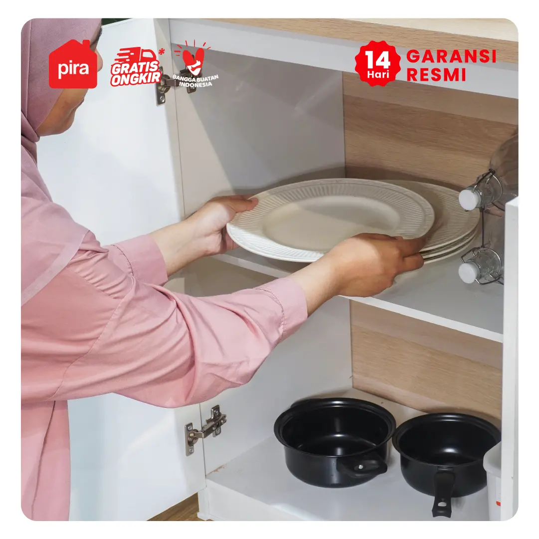 PIRA METROPOLIS - ARUNA KC120 LEMARI DAPUR / RAK DAPUR / KITCHEN SET / KABINET DAPUR warna WHITE - PRO OAK - PIRA METROPOLIS OX - foto 4