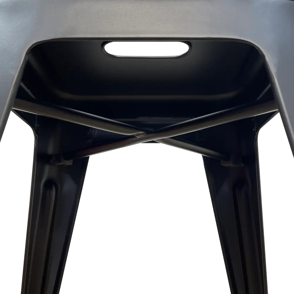 PIRA - KORG LC KURSI CAFE / KURSI BESI / KURSI MAKAN / KURSI OUTDOOR / BANGKU BESI warna BLACK - PIRA - foto 7