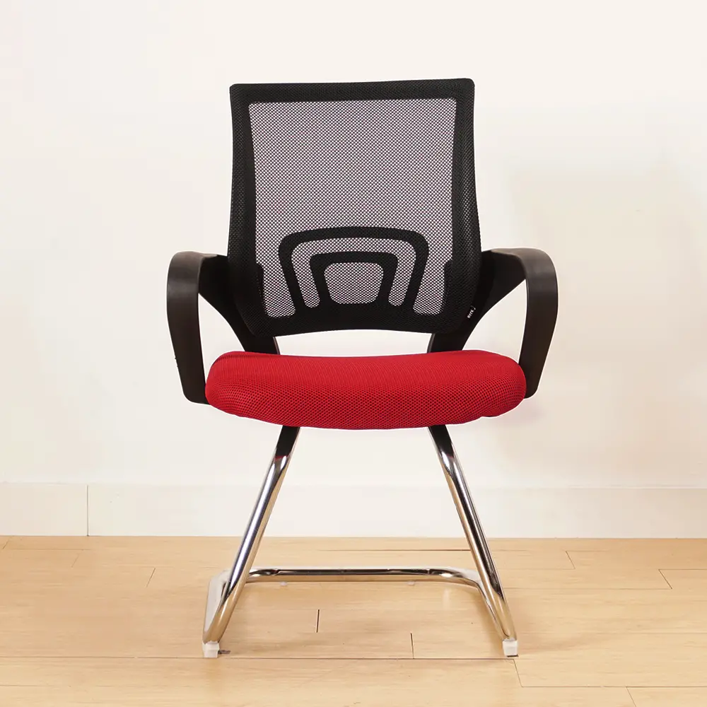 PIRA WORK - FINN VC PR KURSI HADAP / KURSI MEETING / KURSI KERJA / KURSI KANTOR warna BLACK - RED - PIRA WORK - foto 2