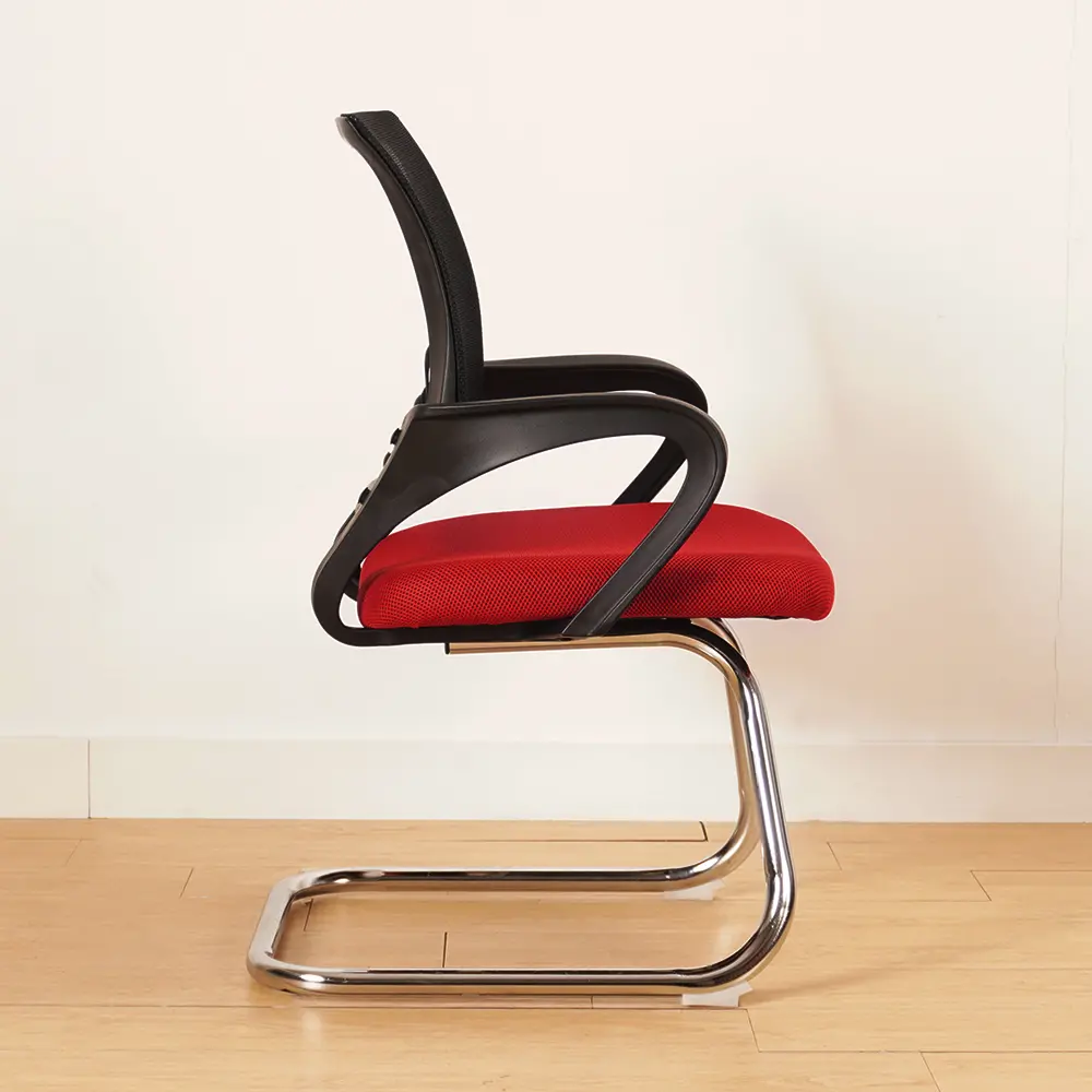 PIRA WORK - FINN VC PR KURSI HADAP / KURSI MEETING / KURSI KERJA / KURSI KANTOR warna BLACK - RED - PIRA WORK - foto 3