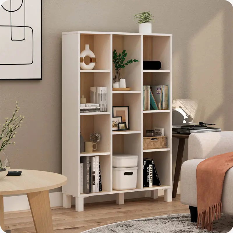 PIRA OX - POLKA BC80 RAK BUKU / RAK SERBAGUNA / RAK 11 SUSUN warna WHITE - PRO OAK - PIRA OX - foto 2