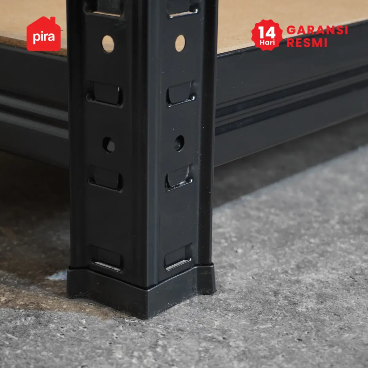 PIRA METROPOLIS - BROCK MSU 90X40 RAK SUSUN SERBAGUNA / RAK SUSUN BESI / RAK BESI SERBAGUNA / RAK GUDANG / RAK PENYIMPANAN warna BLACK - PIRA METROPOLIS - foto 10