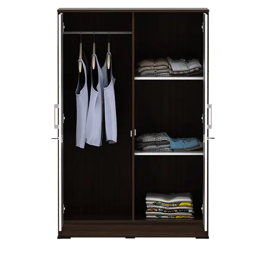 PIRA METROPOLIS - ALBA BAZ BL 80 LEMARI PAKAIAN ANAK warna AMERICAN WALNUT - WHITE - METROPOLIS - foto 3