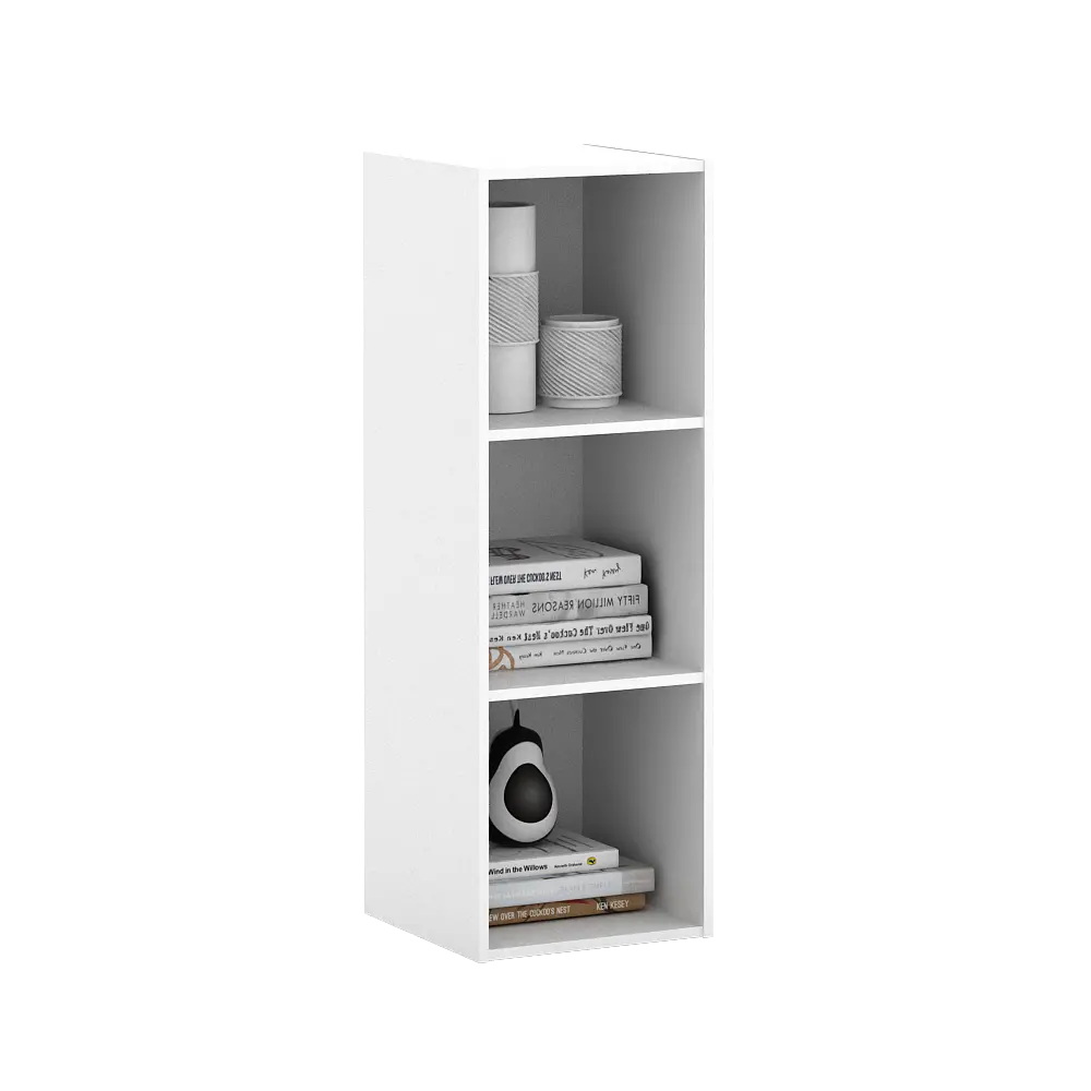 PIRA METROPOLIS - HAKO SU 3X1 RAK 3 SUSUN / RAK SUSUN SERBAGUNA / RAK BUKU warna WHITE - PIRA METROPOLIS - foto 7
