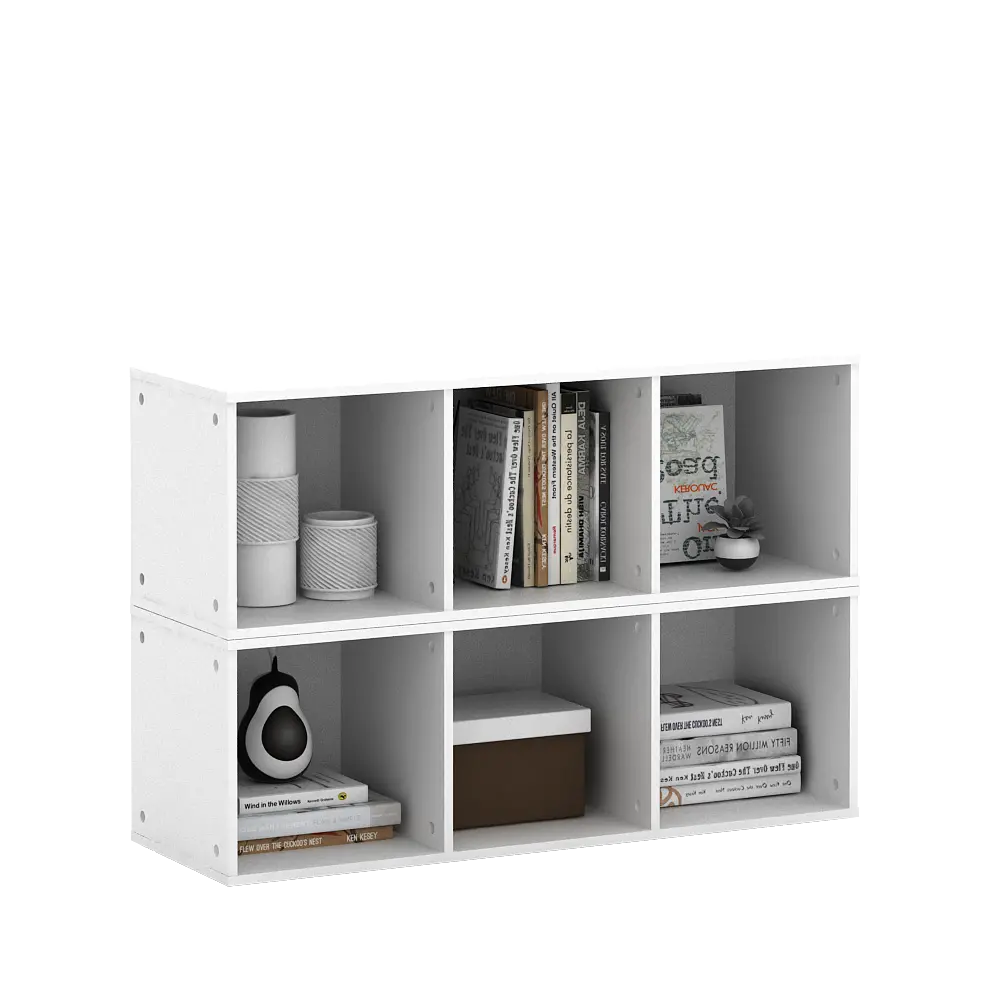 PIRA METROPOLIS - HAKO SU 3X1 RAK 3 SUSUN / RAK SUSUN SERBAGUNA / RAK BUKU warna WHITE - PIRA METROPOLIS - foto 4