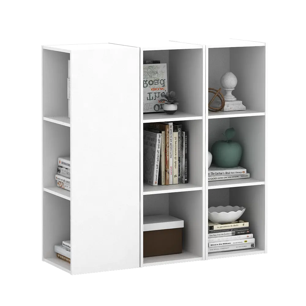 PIRA METROPOLIS - HAKO SU 3X1 RAK 3 SUSUN / RAK SUSUN SERBAGUNA / RAK BUKU warna WHITE - PIRA METROPOLIS - foto 6