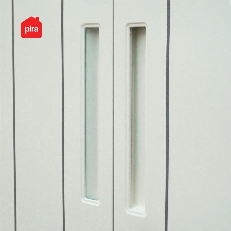 PIRA - SAXON 160 SSL MWD LEMARI PAKAIAN BESI SLIDING / PINTU GESER warna WHITE - PIRA - foto 18