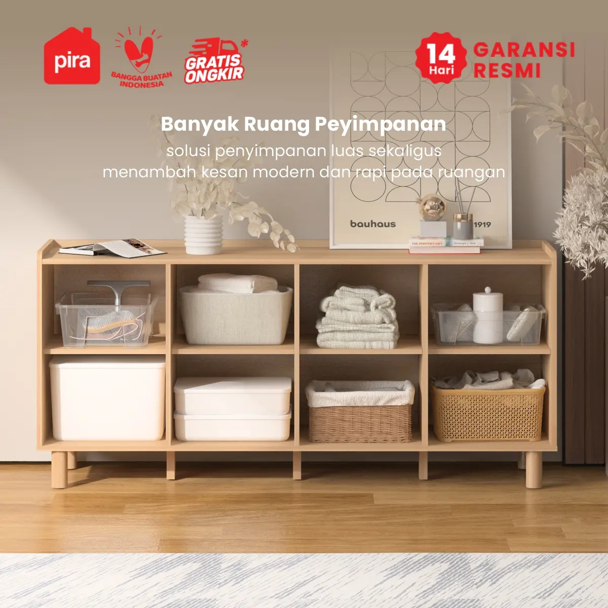 PIRA - SHIBUI SB160 BUFET / SIDEBOARD / LEMARI KABINET / MEJA TV warna PRO OAK - PIRA - foto 4