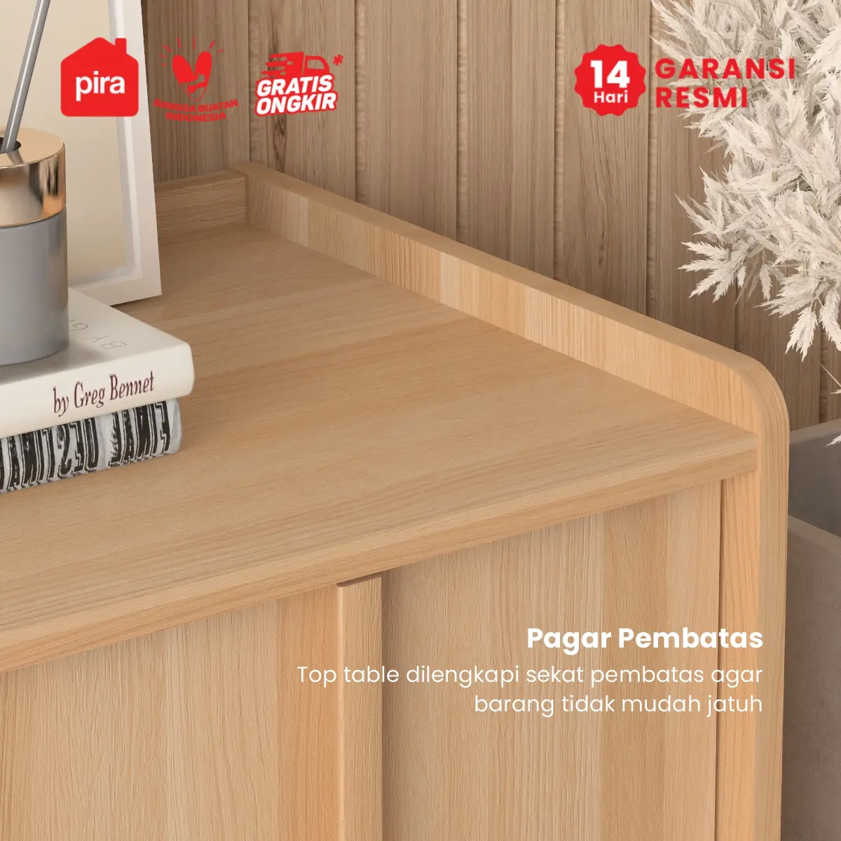 PIRA - SHIBUI SB160 BUFET / SIDEBOARD / LEMARI KABINET / MEJA TV warna PRO OAK - PIRA - foto 5