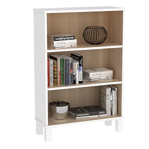 PIRA OX -  POLKA BC60 S RAK BUKU / RAK SERBAGUNA / RAK SUSUN warna WHITE SM - PRO OAK - PIRA OX - foto 6