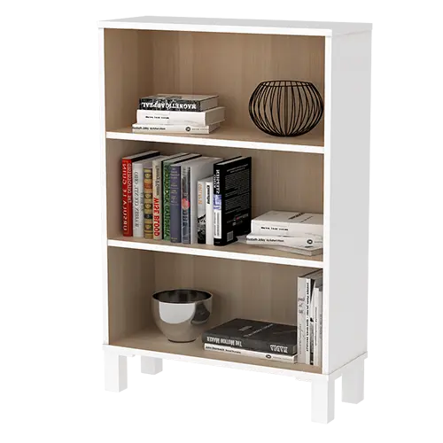 PIRA OX -  POLKA BC60 S RAK BUKU / RAK SERBAGUNA / RAK SUSUN warna WHITE SM - PRO OAK - PIRA OX - foto 4