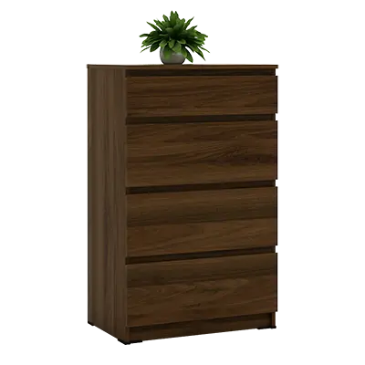 PIRA - LINUS CH4 LEMARI LACI warna BROWN WALNUT - PIRA - foto 4