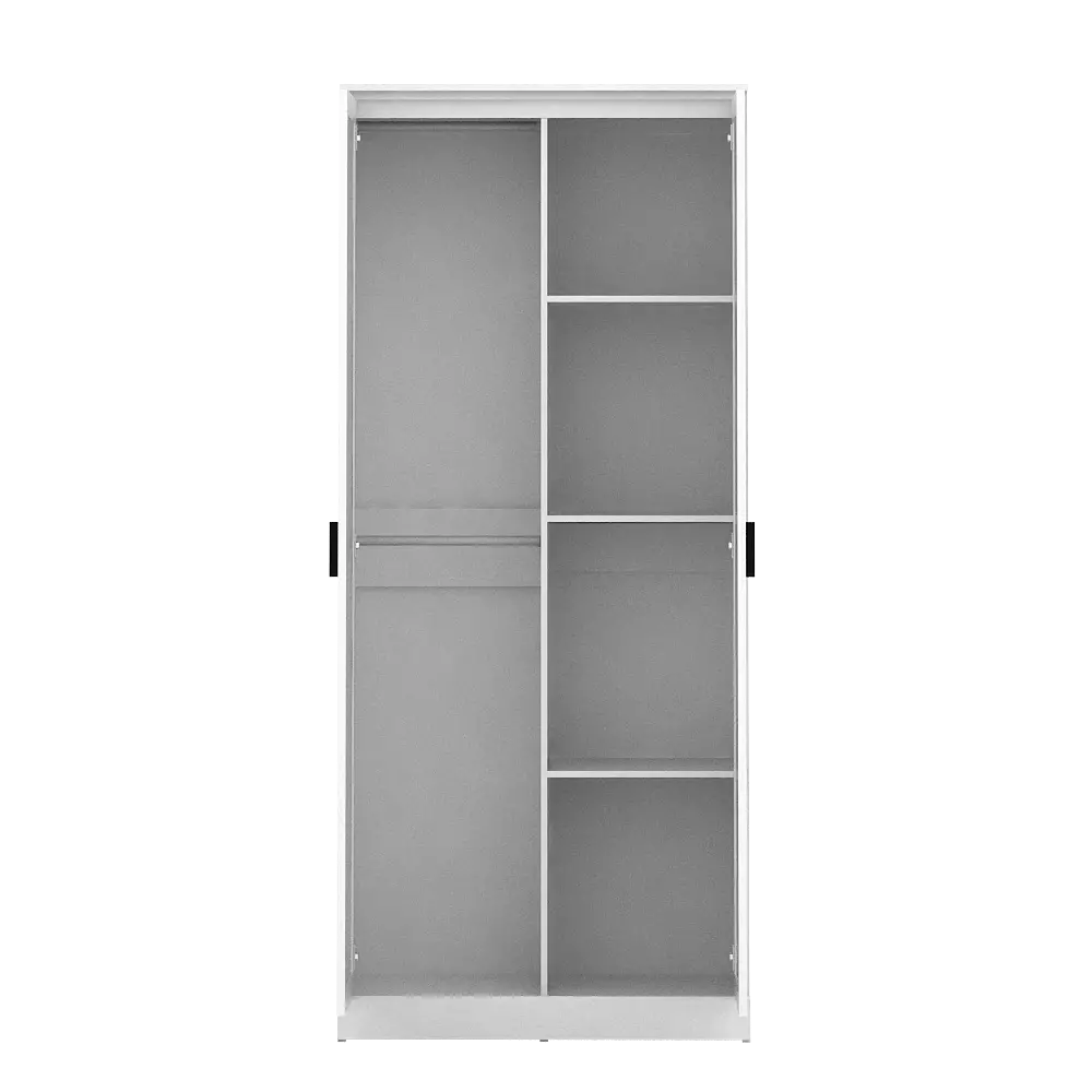 PIRA METROPOLIS - YORK 2P LEMARI PAKAIAN 2 PINTU warna WHITE - PIRA METROPOLIS - foto 10
