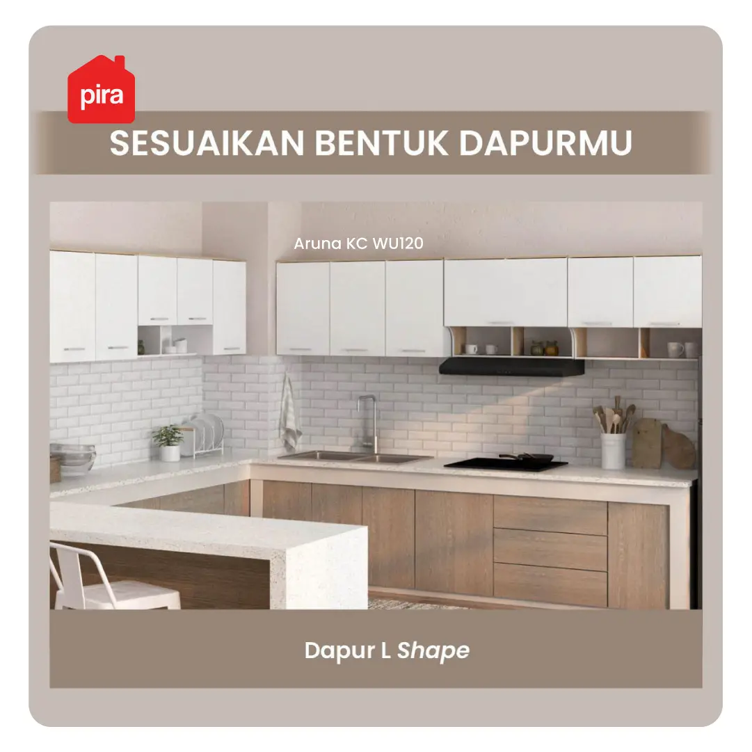 PIRA METROPOLIS OX - ARUNA KC WU120 RAK DAPUR / RAK GANTUNG DAPUR / KITCHEN SET ATAS 3 PINTU warna WHITE - PRO OAK - PIRA METROPOLIS OX - foto 5