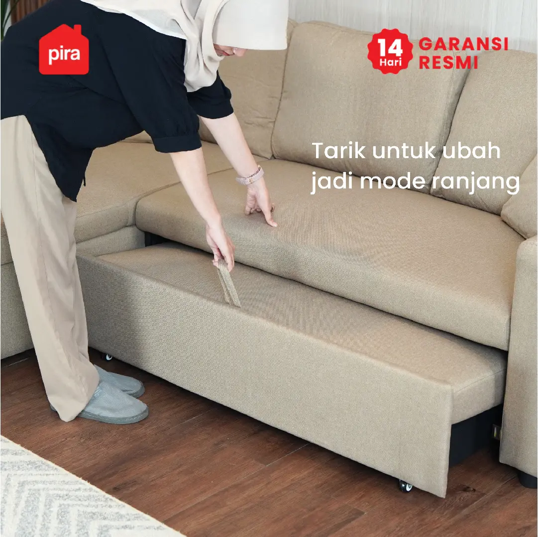 PIRA BAVARIAN - CAMILA SFC CONVERTIBLE SOFA / MULTIFUNGSI warna BROWN - PIRA - foto 4