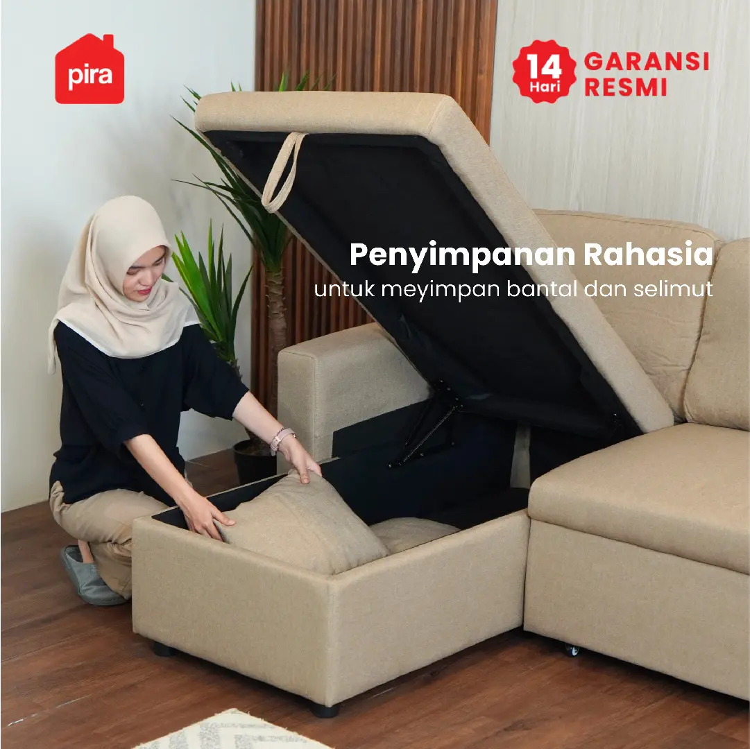 PIRA BAVARIAN - CAMILA SFC CONVERTIBLE SOFA / MULTIFUNGSI warna BROWN - PIRA - foto 5