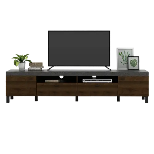 PIRA BAVARIAN - BENEDICT TV210 MEJA TV/RAK TV warna BROWN WALNUT - STONE - BAVARIAN - foto 4