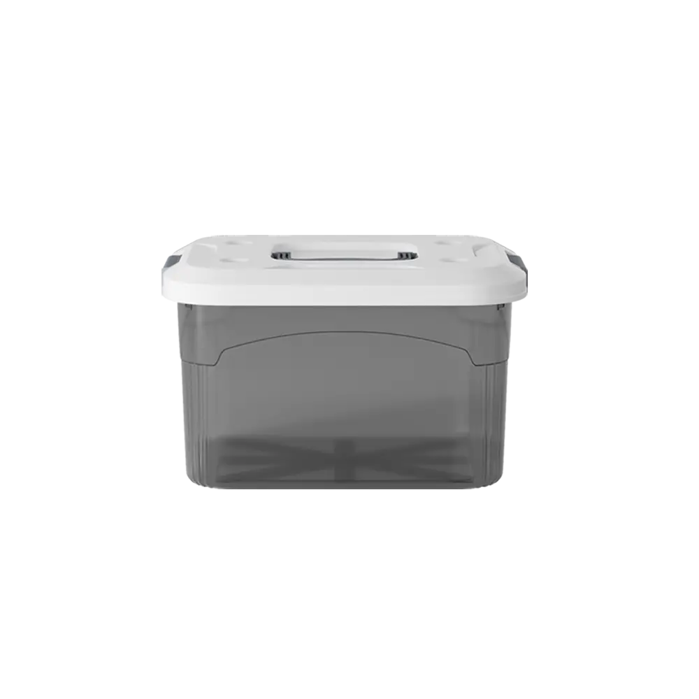 PIRA HOME -  MIZU PSB 8L CONTAINER BOX / BOX PLASTIK / KOTAK PENYIMPANAN warna CLEAR GREY - PIRA HOME - foto 5