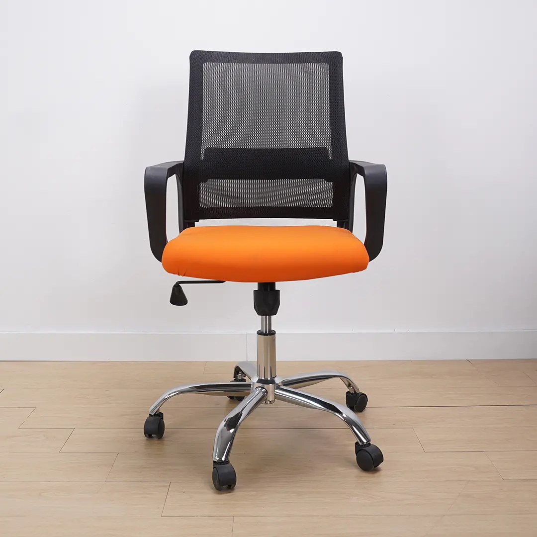 PIRA WORK - REY OC PR KURSI KERJA / KURSI KANTOR warna BLACK - ORANGE - PIRA WORK - foto 2