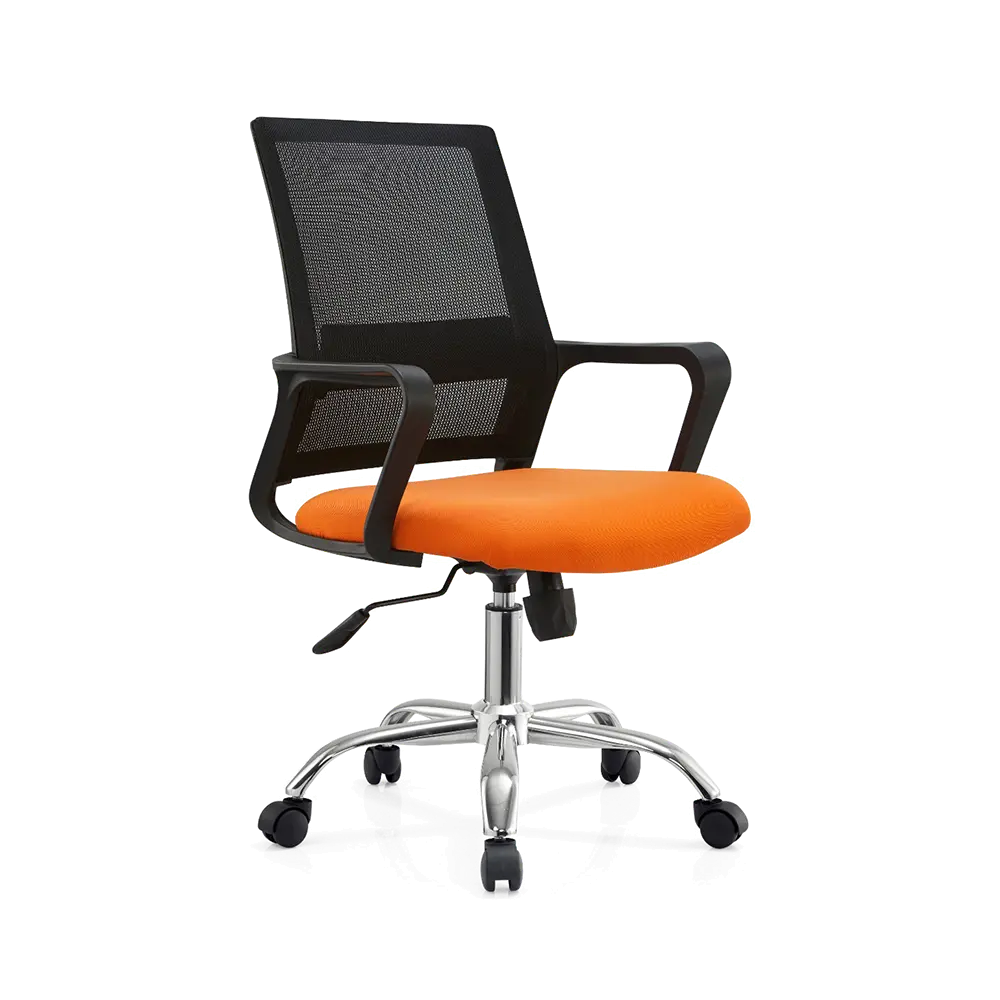 PIRA WORK - REY OC PR KURSI KERJA / KURSI KANTOR warna BLACK - ORANGE - PIRA WORK - foto 6