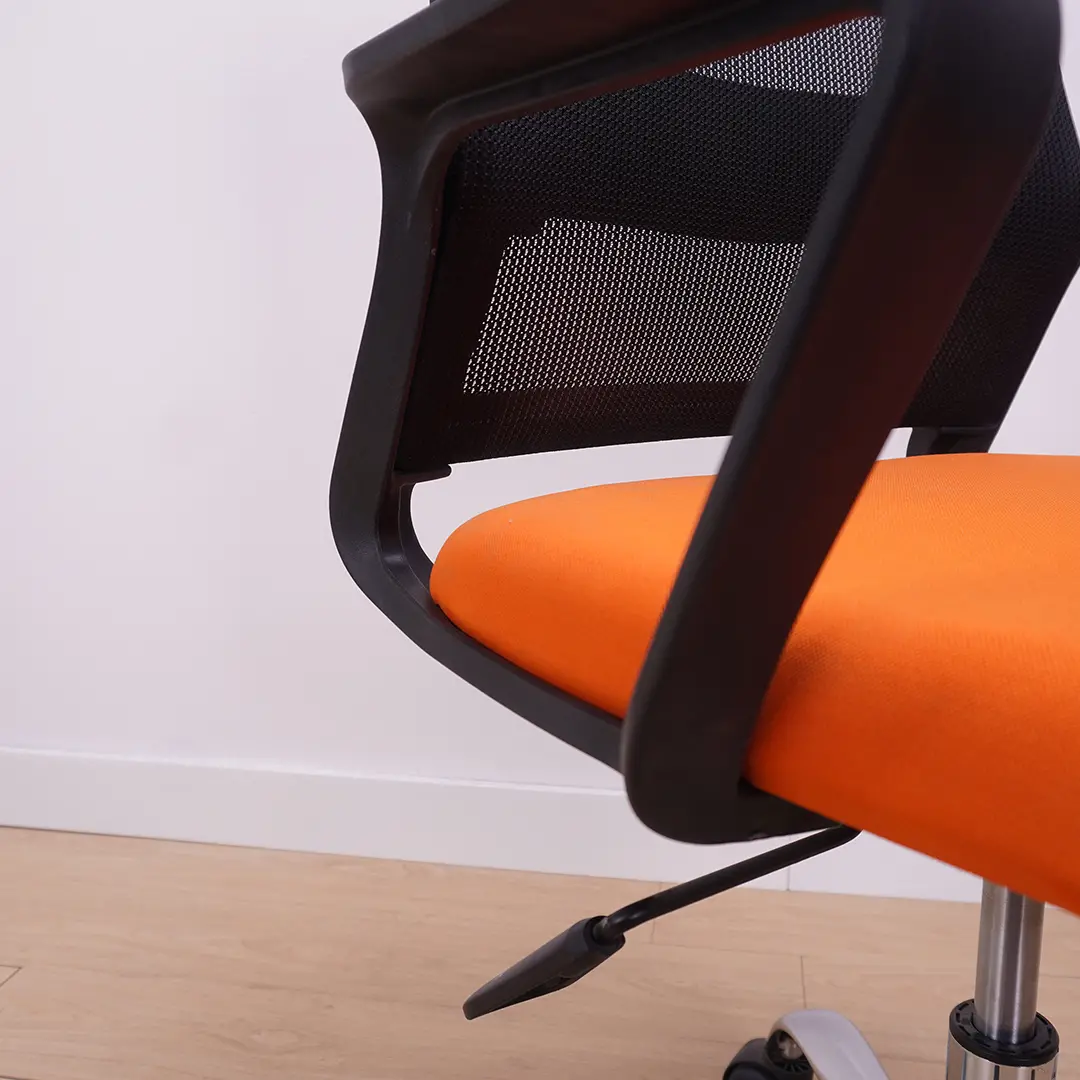 PIRA WORK - REY OC PR KURSI KERJA / KURSI KANTOR warna BLACK - ORANGE - PIRA WORK - foto 5