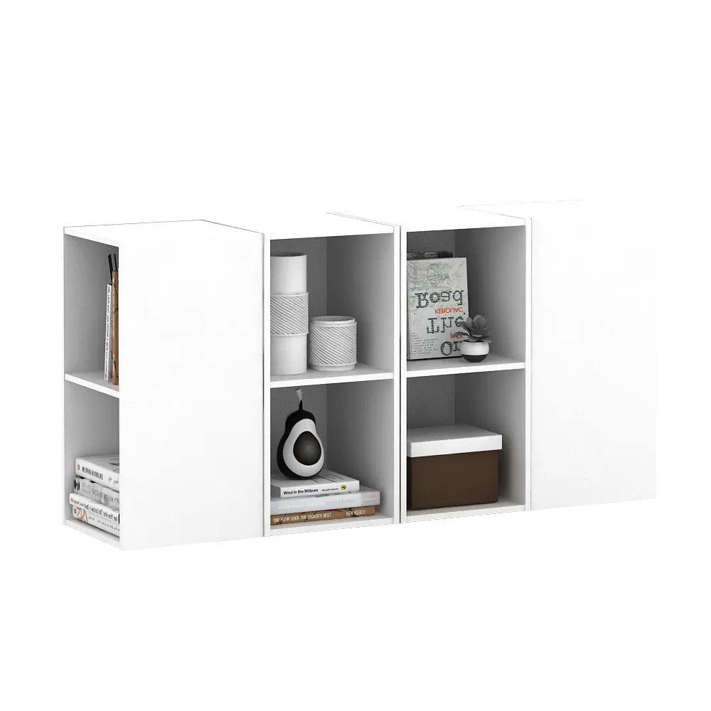 PIRA METROPOLIS -  HAKO SU 2X1 RAK 2 SUSUN / RAK SUSUN SERBAGUNA / RAK BUKU warna WHITE - PIRA METROPOLIS - foto 6