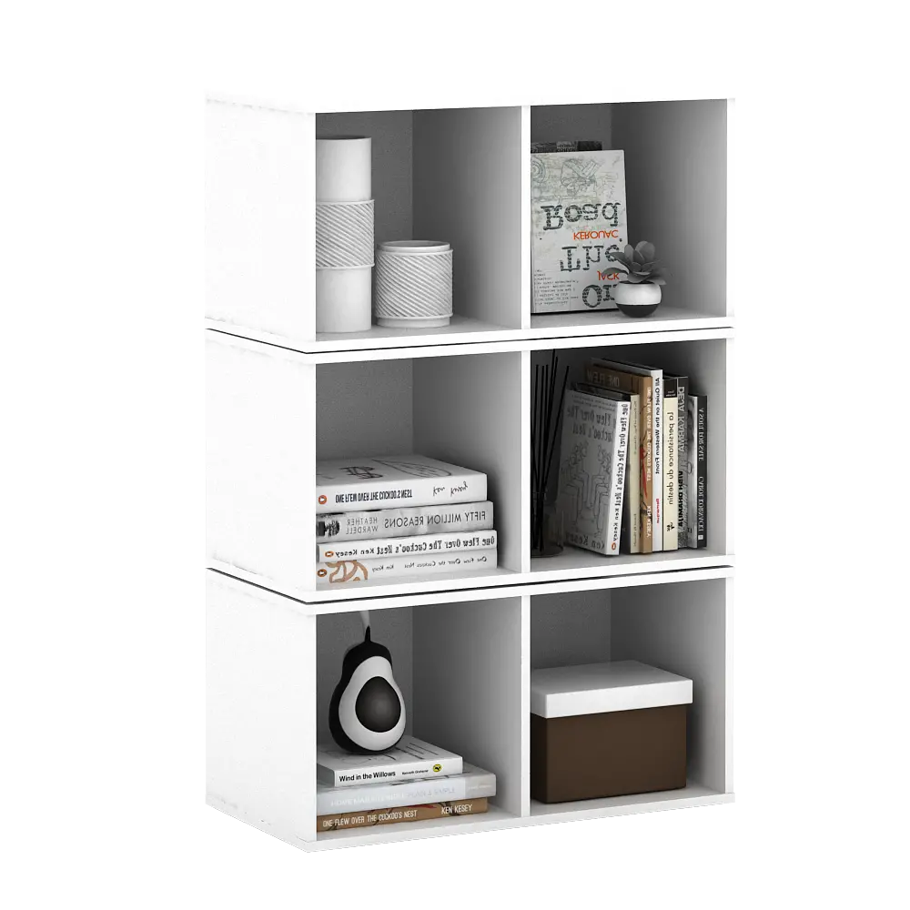 PIRA METROPOLIS -  HAKO SU 2X1 RAK 2 SUSUN / RAK SUSUN SERBAGUNA / RAK BUKU warna WHITE - PIRA METROPOLIS - foto 7