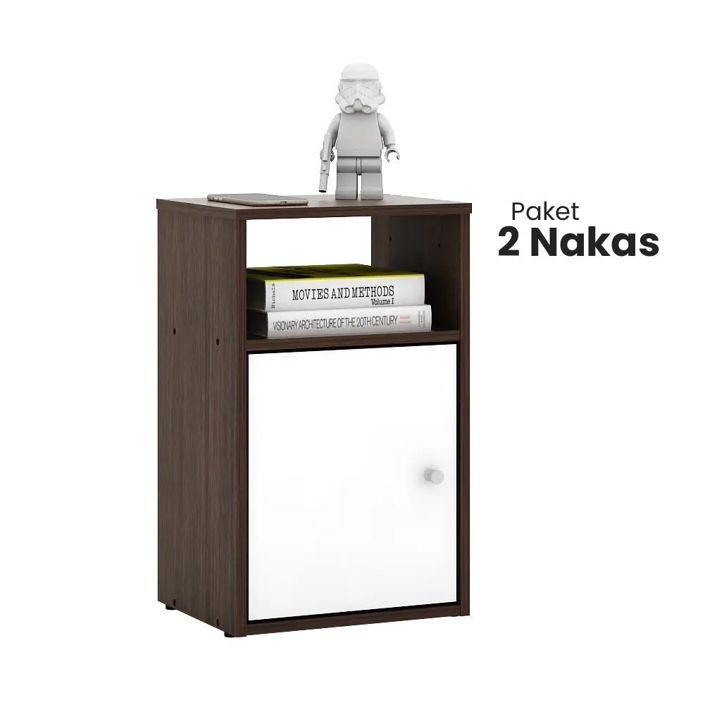 CLARISA AMERICAN WALNUT - WHITE 2 PCS - foto 4