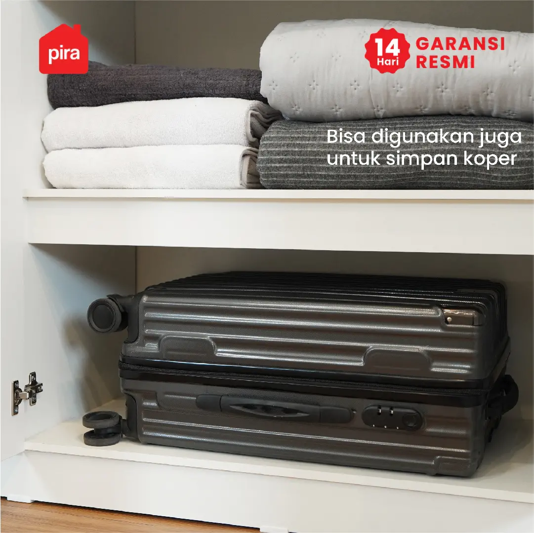PIRA METROPOLIS -  YONA 5P 2DR LEMARI PAKAIAN 5 PINTU DENGAN 2 LACI warna WHITE - PRO OAK - PIRA METROPOLIS - foto 8