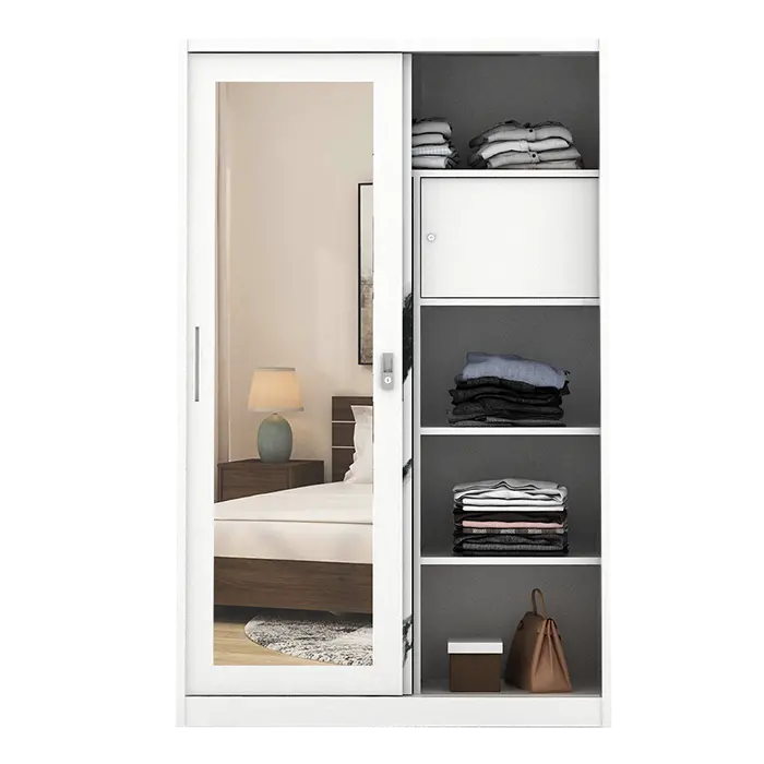 PIRA BAVARIAN - LAPPA 120 MWDSL LEMARI PAKAIAN BESI SLIDING / PINTU GESER warna DARK MARBLE - BAVARIAN - foto 4