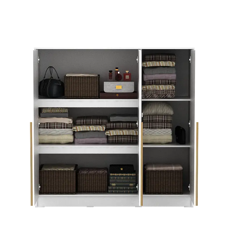 PIRA METROPOLIS - YONA BLS120 LEMARI PAKAIAN 3 PINTU FULL RAK warna WHITE - YELLOW OAK - PIRA METROPOLIS - foto 11
