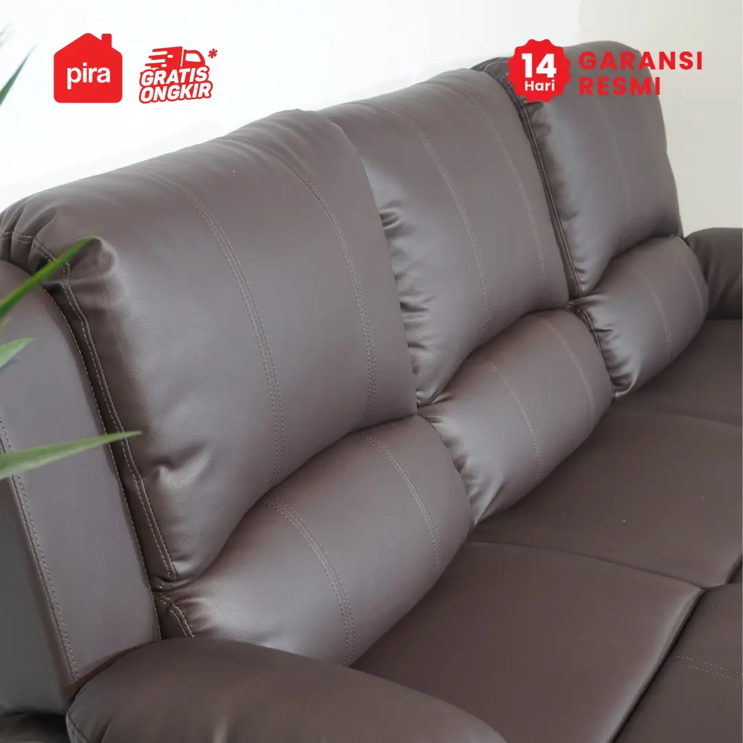 PIRA - BISHOP 3 RS SOFA RECLINER / SOFA 3 SEAT warna DARK BROWN - BAVARIAN - foto 7