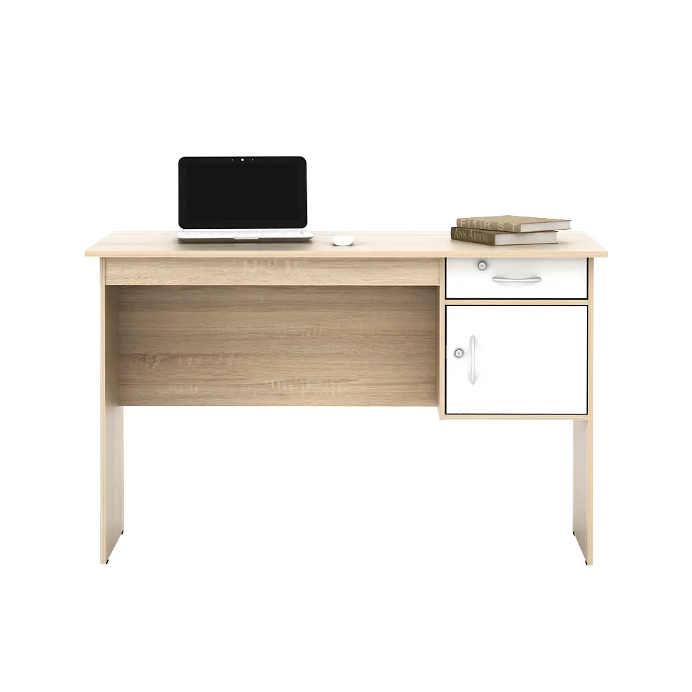 PIRA METROPOLIS - MT 122 N MEJA KERJA / KANTOR warna SONOMA OAK - WHITE - METROPOLIS - foto 4