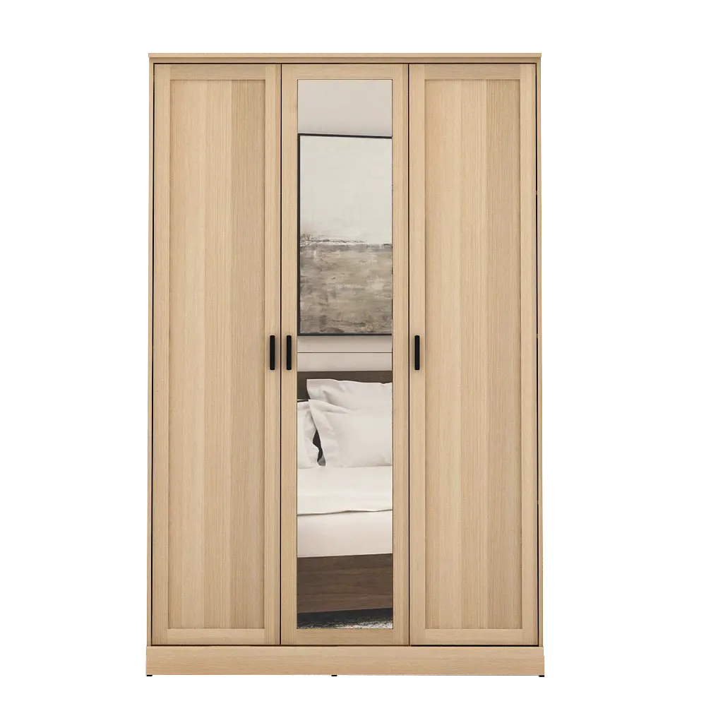 PIRA METROPOLIS - YORK 3P LEMARI PAKAIAN 3 PINTU warna PRO OAK - PIRA METROPOLIS - foto 6