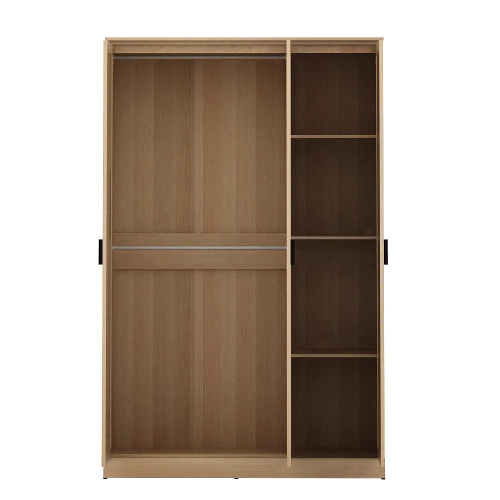 PIRA METROPOLIS - YORK 3P LEMARI PAKAIAN 3 PINTU warna PRO OAK - PIRA METROPOLIS - foto 10