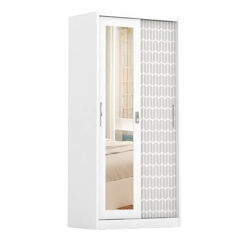 PIRA - KELSEY 90A MWDSL LEMARI PAKAIAN BESI SLIDING / PINTU GESER warna WHITE - PIRA - foto 1