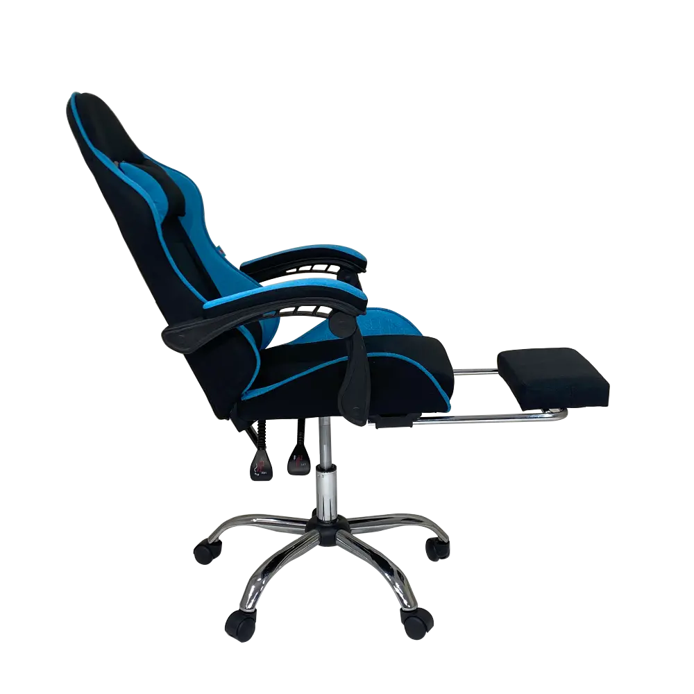 PIRA -  X-WING GC KURSI GAMING DENGAN SANDARAN KAKI DAN FITUR MASSAGE / PIJAT warna BLACK-TURQUOISE - PIRA - foto 4