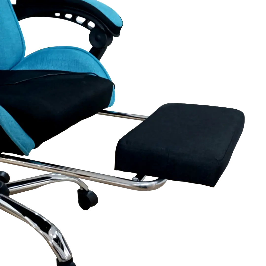 PIRA -  X-WING GC KURSI GAMING DENGAN SANDARAN KAKI DAN FITUR MASSAGE / PIJAT warna BLACK-TURQUOISE - PIRA - foto 5