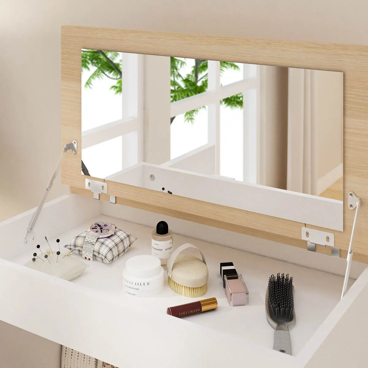 PIRA - LINUS LJ60 RAK JILBAB / LEMARI JILBAB warna WHITE SM - PRO OAK - PIRA - foto 6