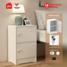 PIRA METROPOLIS OX -  ARUNA RSG2 RAK SERBAGUNA / RAK SUSUN 2 PINTU warna WHITE - PIRA METROPOLIS OX - foto 1