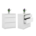 PIRA - LINUS CH3 LEMARI LACI warna WHITE SM - PIRA - foto 3
