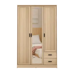 PIRA METROPOLIS -  YORK 3P 2DR LEMARI PAKAIAN 3 PINTU DENGAN 2 LACI warna PRO OAK - PIRA METROPOLIS - foto 6
