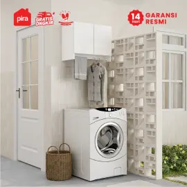 PIRA - AERO LWU60 RAK MESIN CUCI / RAK DINDING PENYIMPANAN warna WHITE - PIRA - foto 4