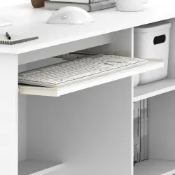 PIRA METROPOLIS - NATHAN DK100 MEJA BELAJAR / MEJA KERJA / MEJA KANTOR warna WHITE - PIRA METROPOLIS - foto 10